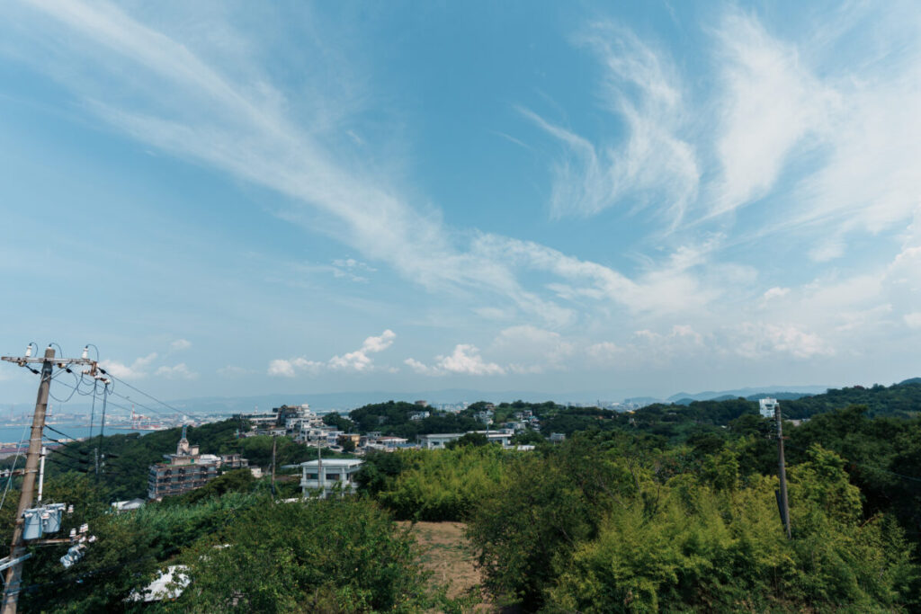 雑賀崎灯台からの景色